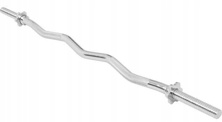 Gryf łamany 120cm 30mm 7kg srebrny