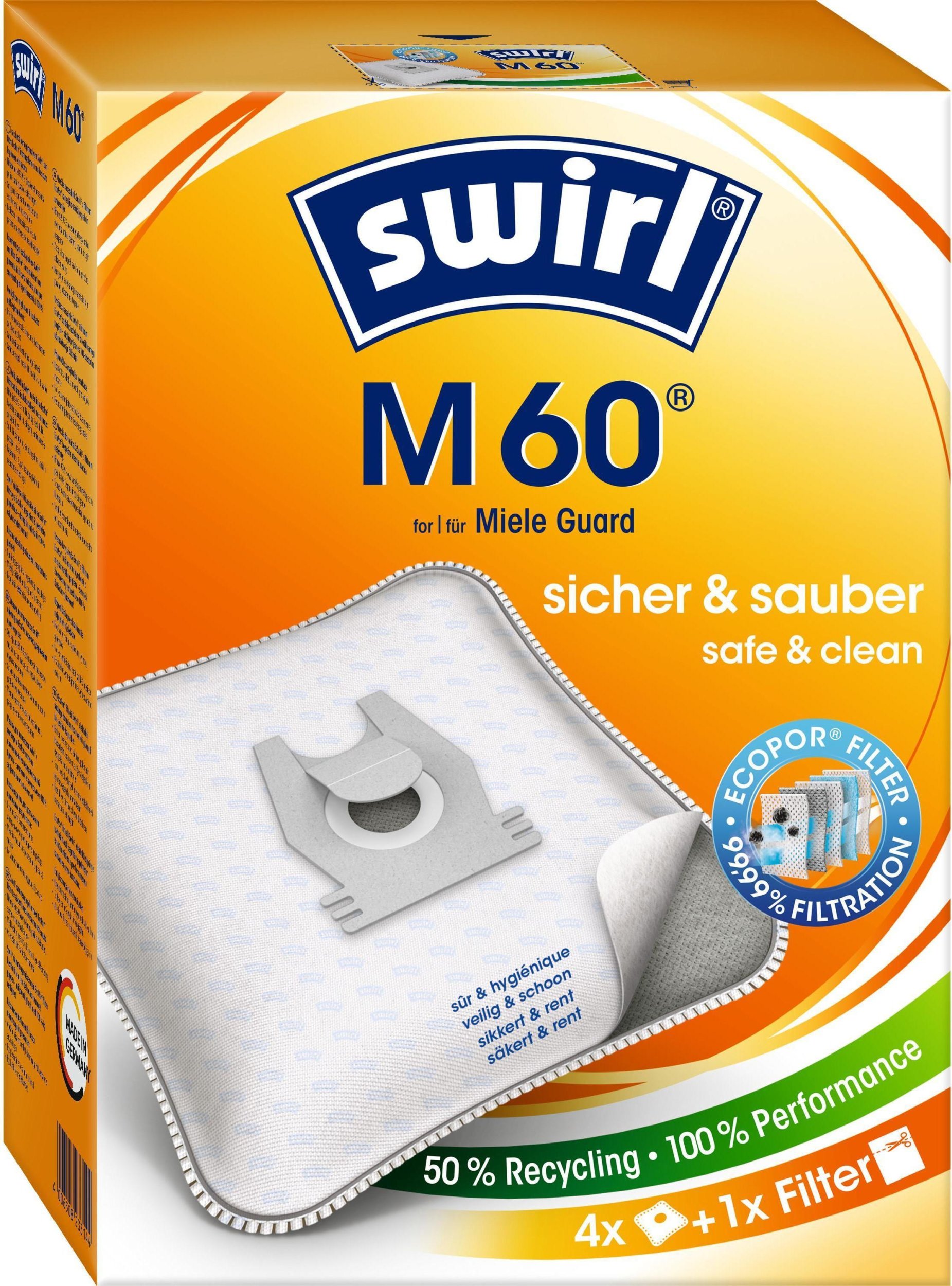 Worek do odkurzacza Swirl 4 szt. - Worki do odkurzacza M60 (4006508233144)