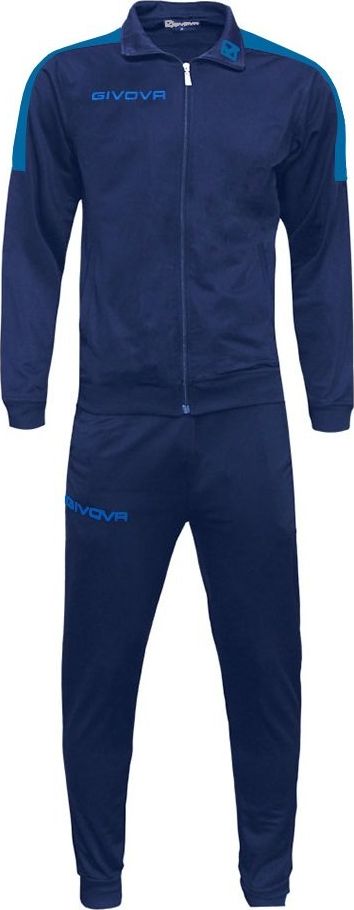 Givova Dres treningowy bluza + spodnie Tuta Revolution granatowo-niebieski TR033 0402 L