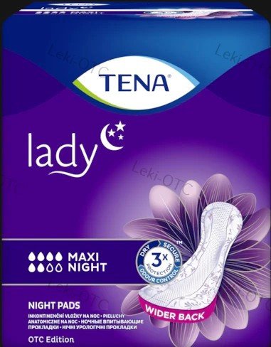 Tena TENA LADY PROTECT+ MAXI NIGHT '12 (8 kropli)