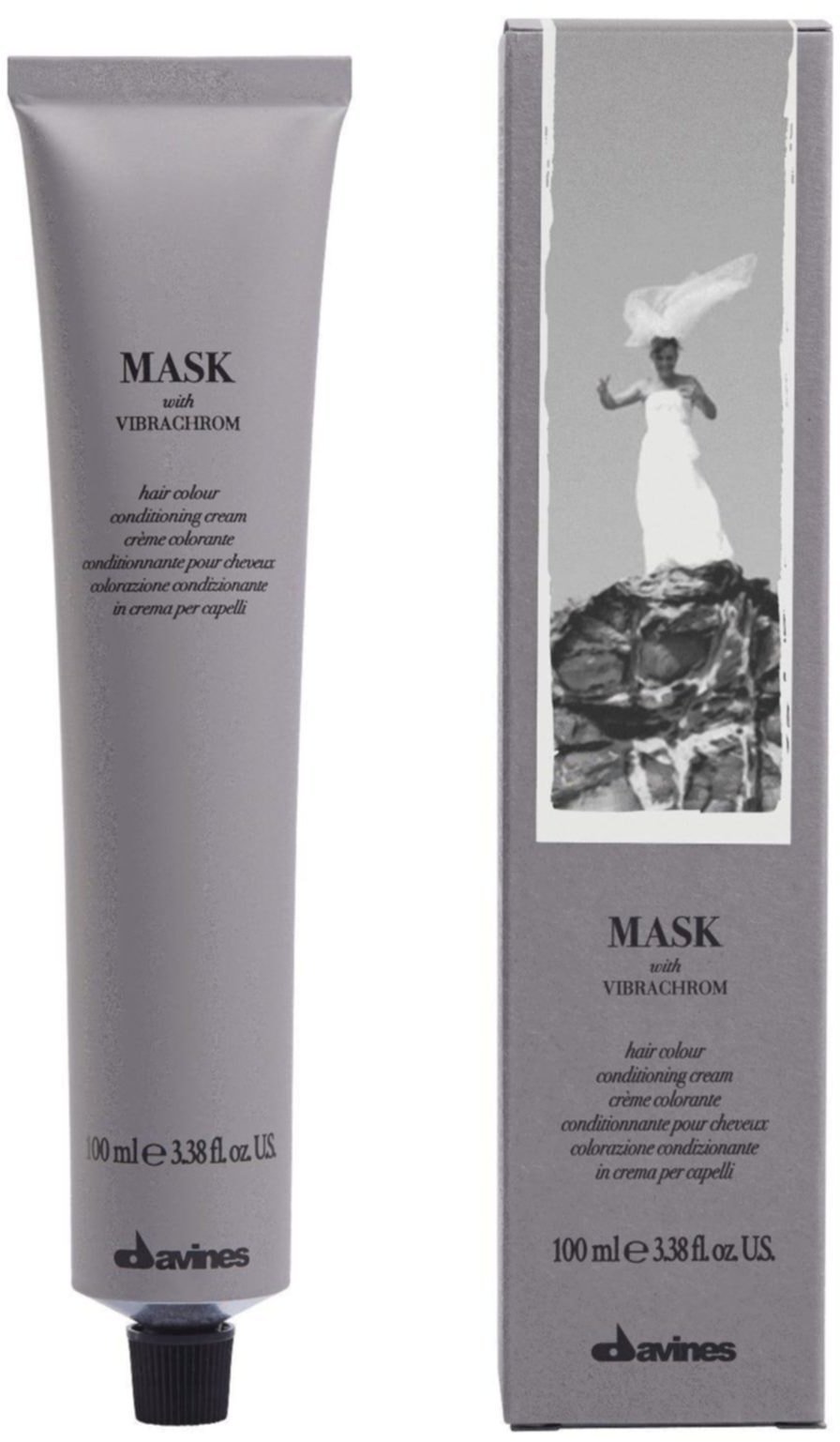 Davines , Mask With Vibrachrom, Permanent Hair Dye, 2.0 , 100 ml For Women