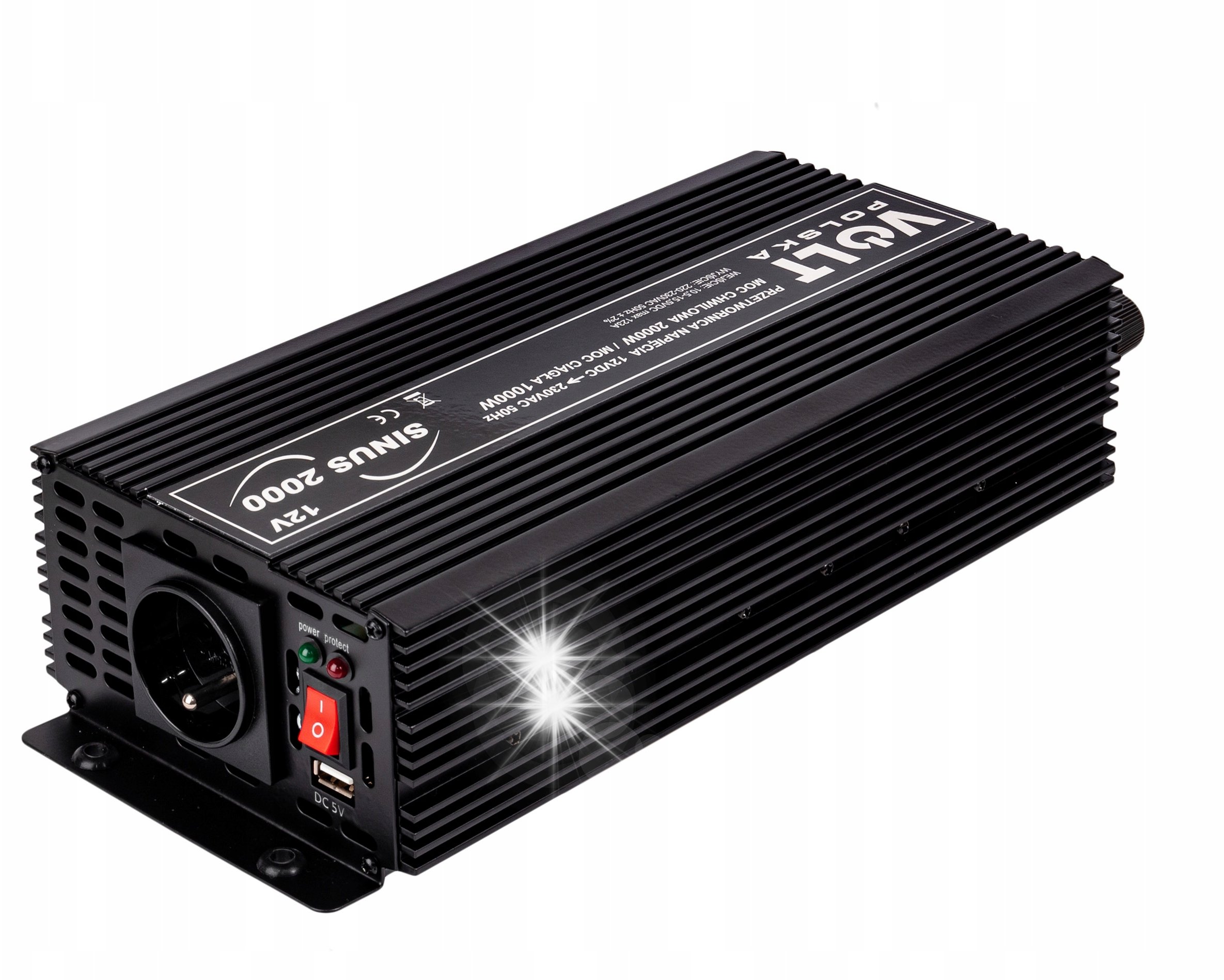 Przetwornica Volt Przetwornica Volt Polska Sinus 1000/2000W 24V / 230V