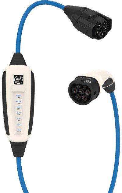 Ładowarka NRGkick NRGkick Mobile Wallbox 16A 5m Set Optimal white, 11 kW, 5 meter cable, Wi-Fi + Bluetooth, with 3 plugs + bag