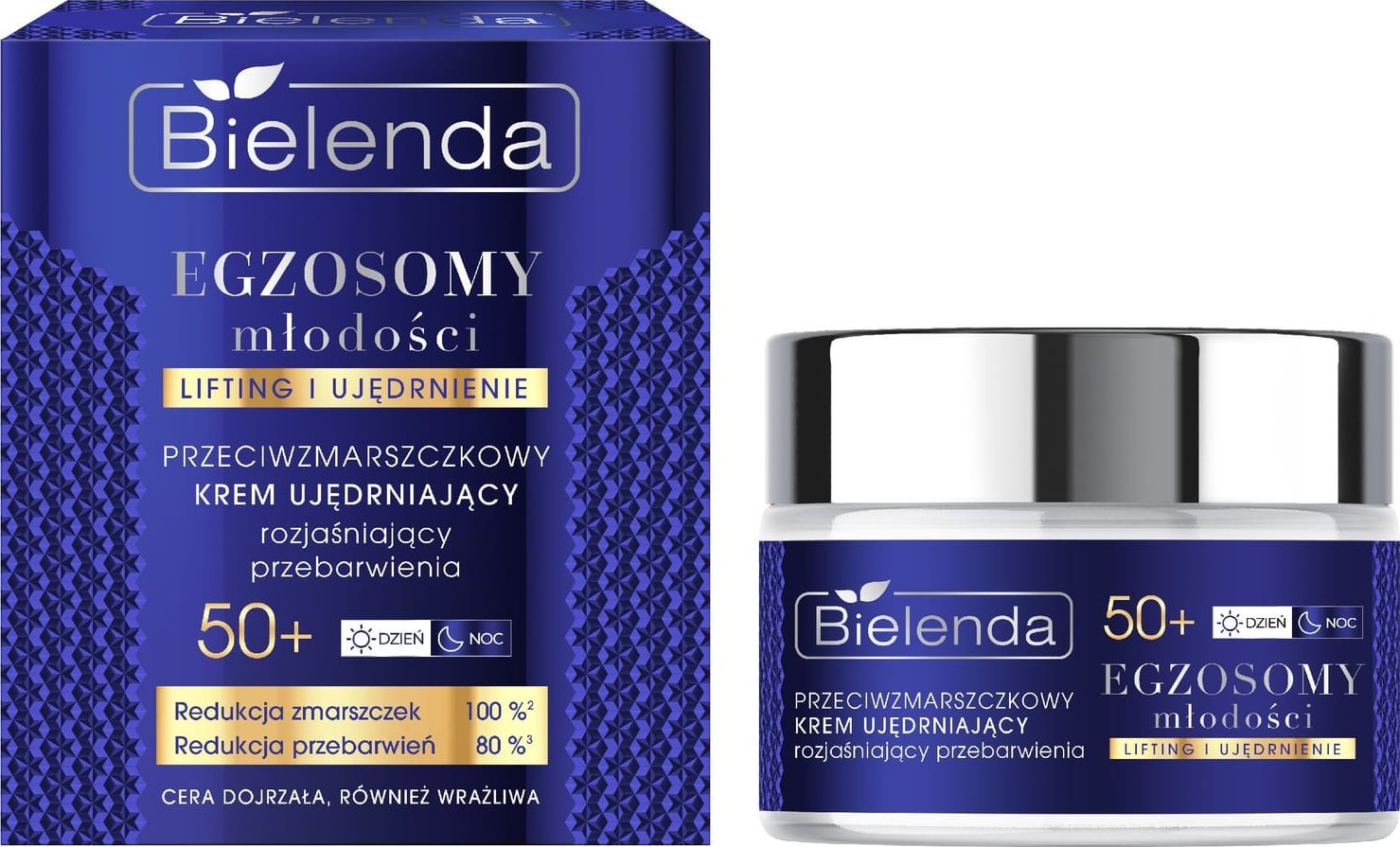 Bielenda Egzosomy Młodości Przeciwzmarszczkowy krem ujędrniający 50+ na dzień i noc 50ml