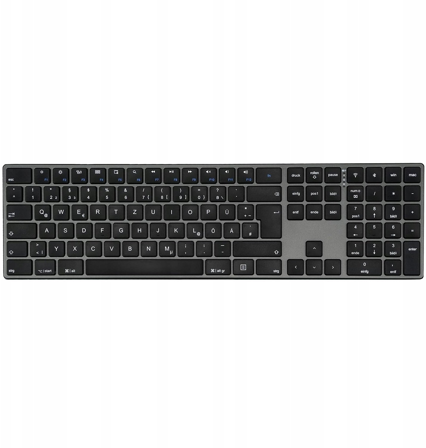 Klawiatura Perixx PERIBOARD-817 DE Bezprzewodowa klawiatura dual-mode z aluminium pełnowymiarowa