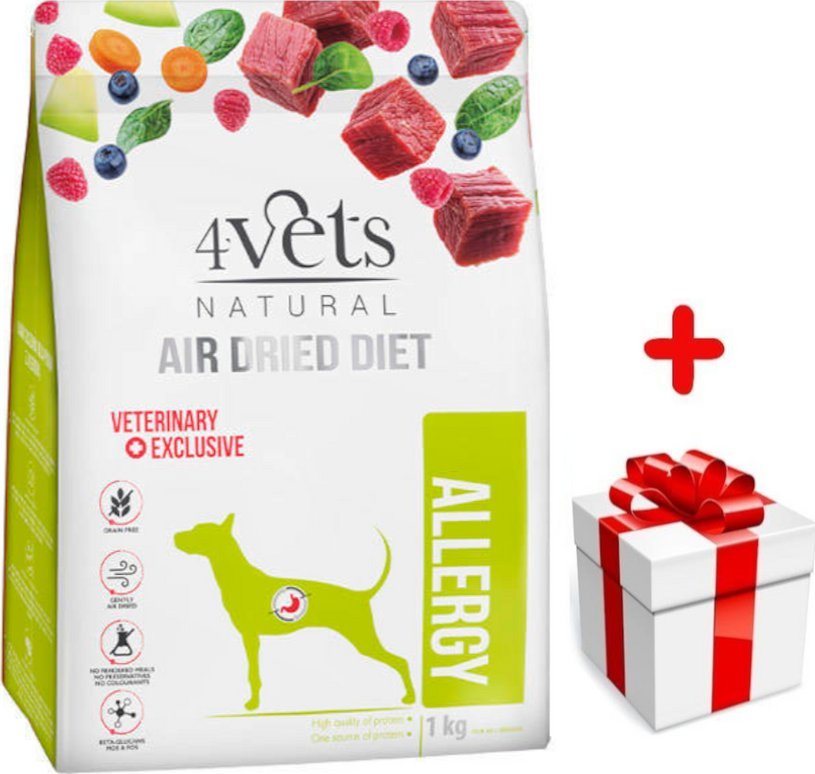 Dolina Noteci 4Vets Allergy karma suszona dla psów z alergią pokarmową 1kg
