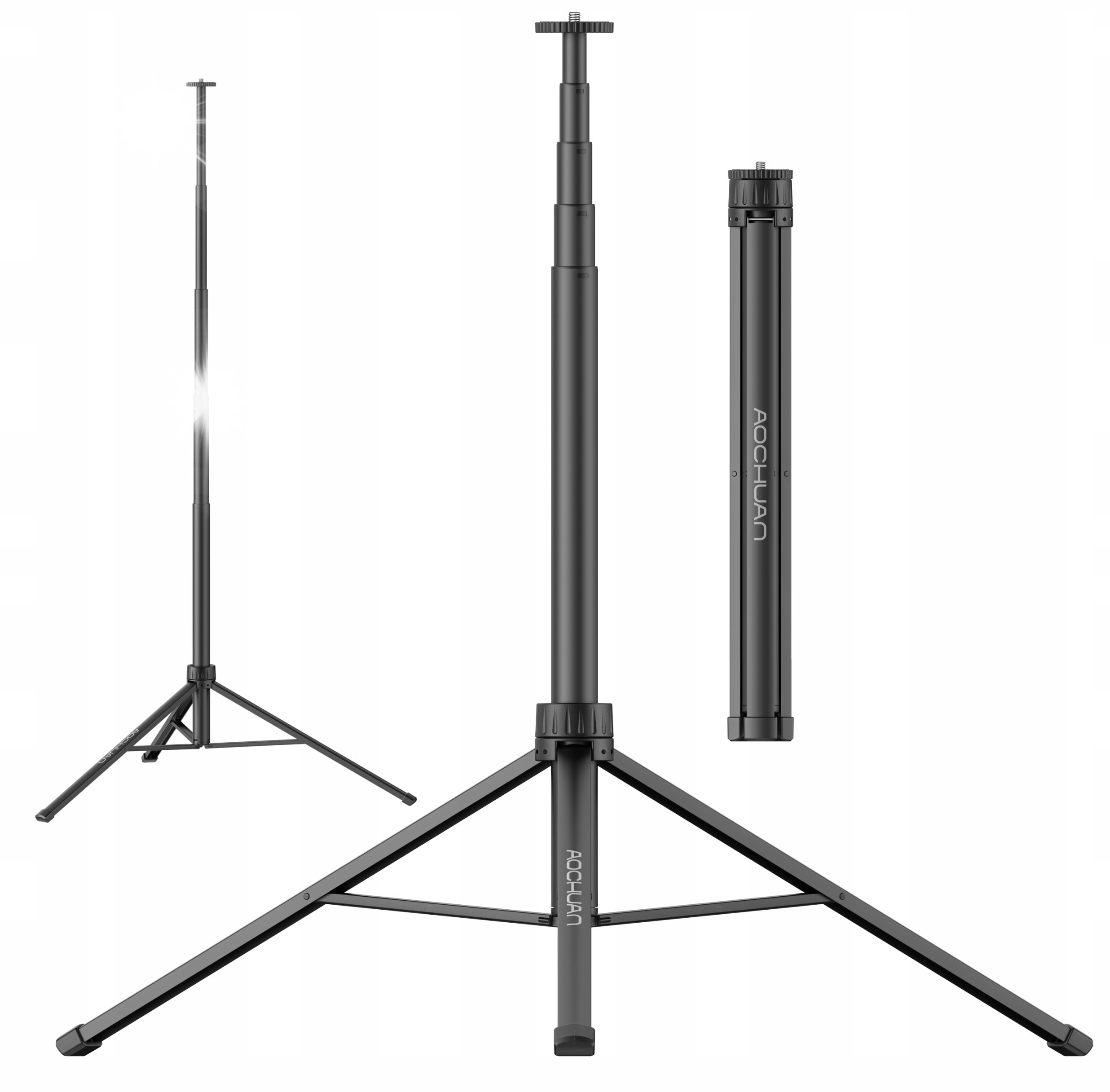 Statyw Statyw Foto Video Studyjny VLOG 155 cm 1/4'' Aochuan do Aparatu Kamery Lamp