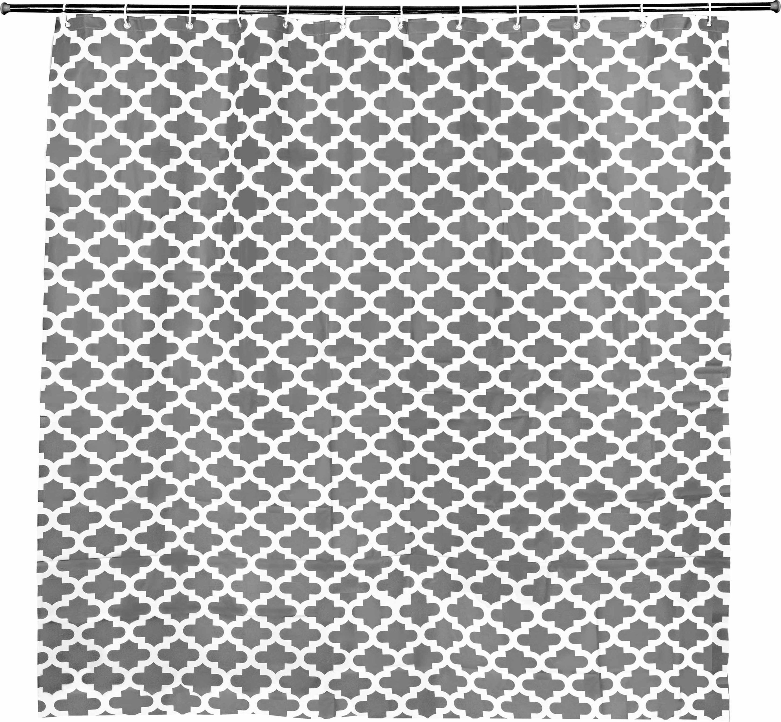 Sepio Zasłonka do prysznica łazienkowa wytrzymała odporna stylowa szara ze wzorem