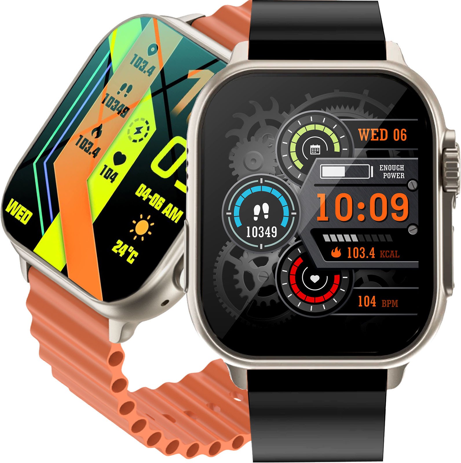 Smartwatch Triton Zegarek SMARTWATCH Rubicon RNCF17 2 paski