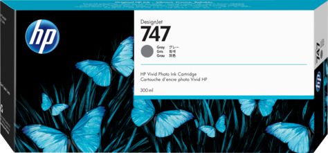 Tusz HP Tusz P2V86A, HP 747 (Gray)