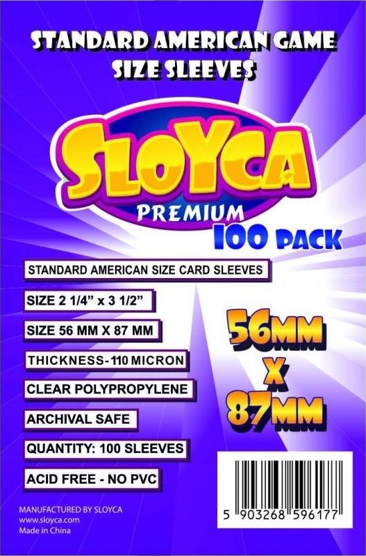 Sloyca Koszulki Standard American Premium 56x87mm(100szt)