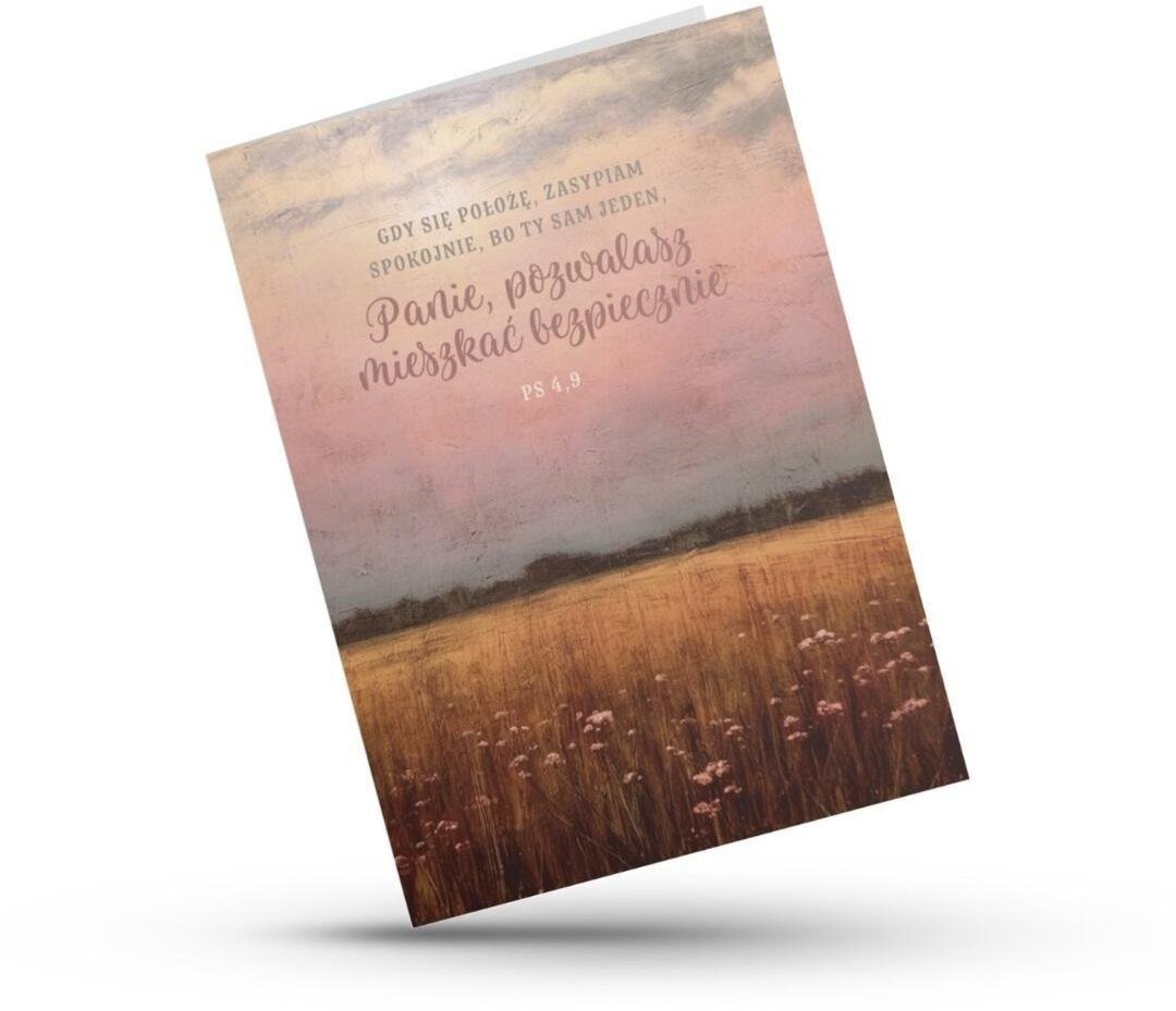 Szaron Kartka składana - Gdy się położę - pole