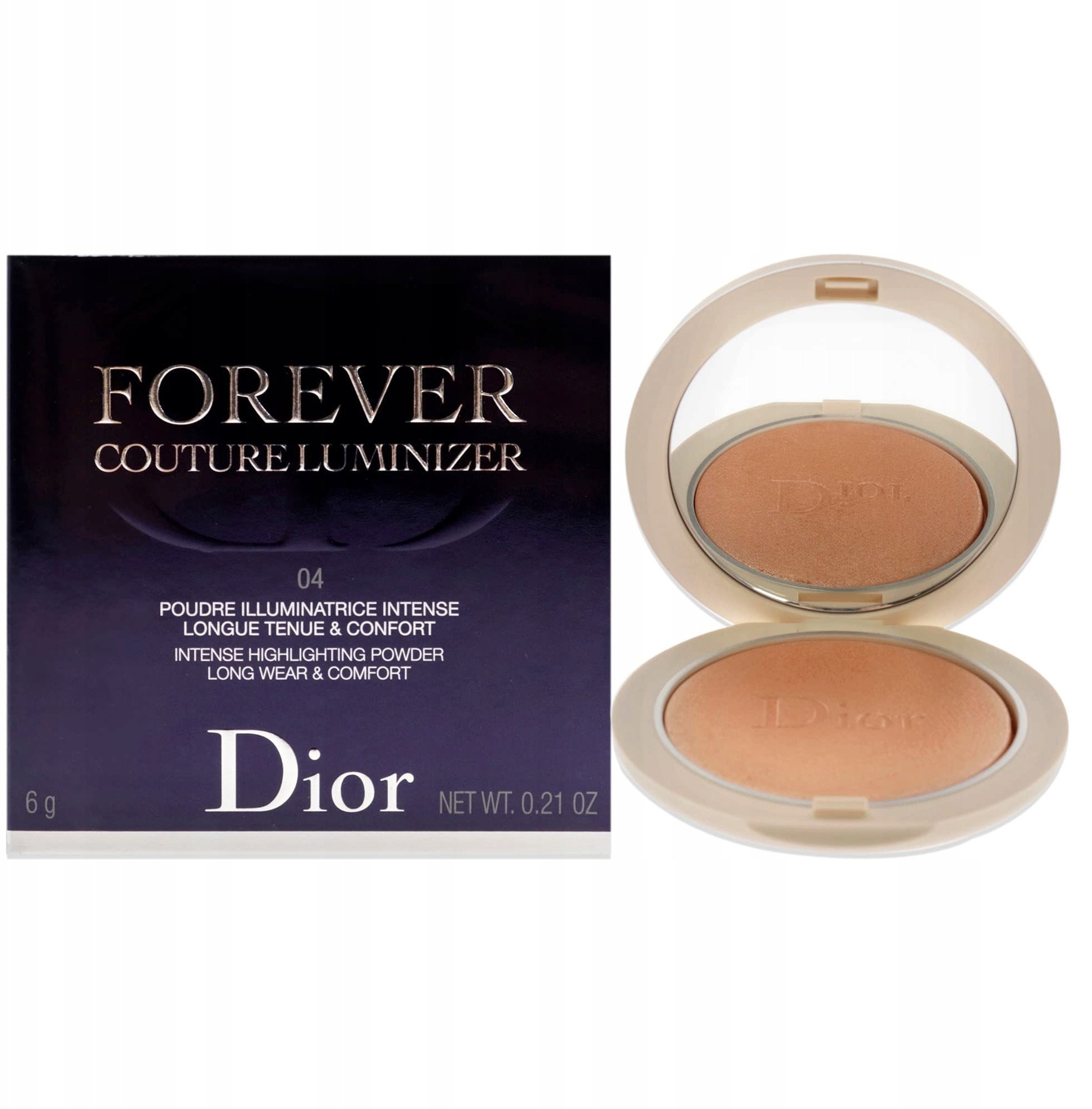 Dior Christian , Forever Couture, Illuminating, Blush Highlighter Compact, 04, Golden Glow, 1 Shade, 6 g For Women
