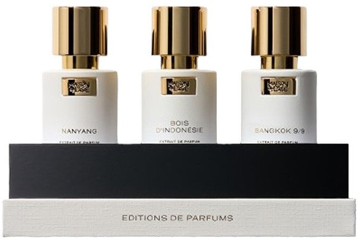 Maison Francis Kurkdjian Editions De Parfums Fraiche Set Maison De L'Asie: Nanyang, Extrait De Parfum, Unisex, 15 ml + Bois d'Indonesie, Extrait De Pa