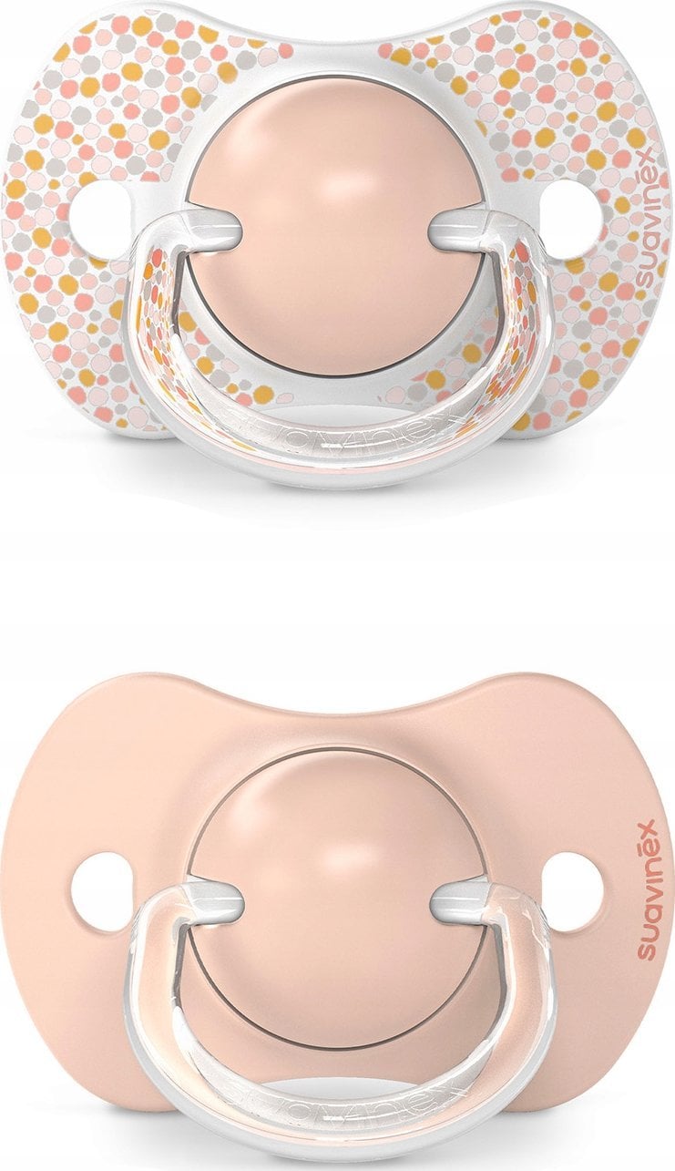 Suavinex 308276-SMOCZEK FIZJOLOGICZNY SX PRO SILIKONOWY 2 SZT/6-18M/BRZOSKWINIOWY/DREAMS