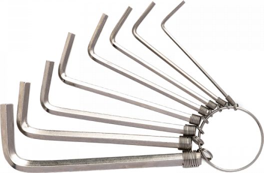 Deli Zestaw kluczy imbusowych Deli Tools EDL3080, 1.5-6mm (żółty)