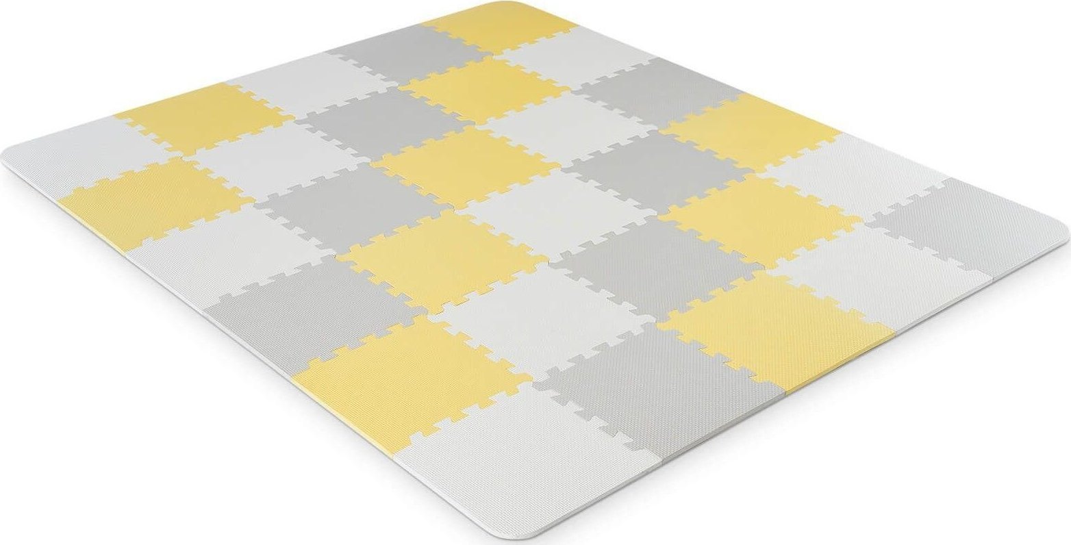 KinderKraft KINDERKRAFT Mata piankowa puzzle LUNO yellow