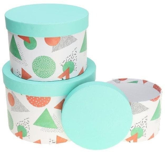 Rozette Pudełko Flower Box 3szt zielony ROZETTE