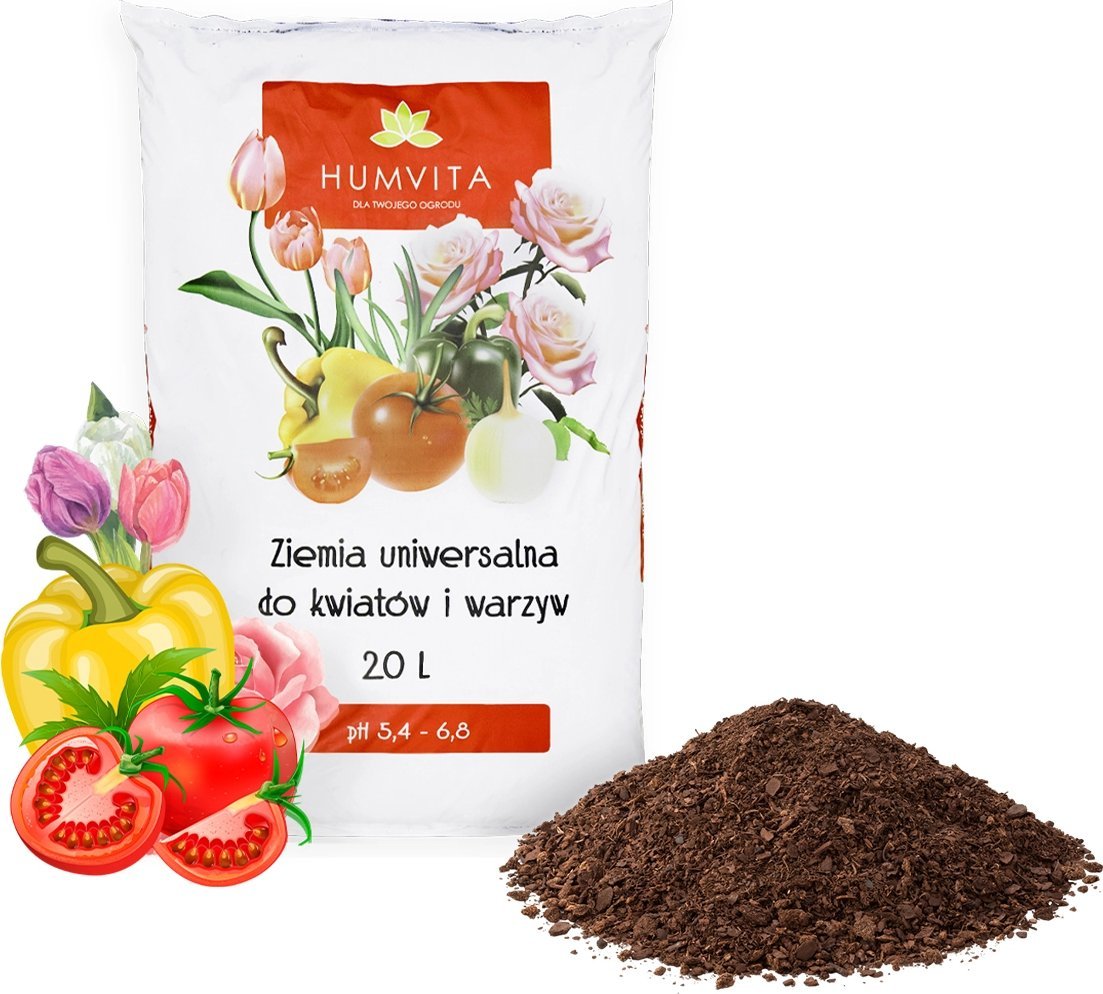 Ziemia Uniwersalna do kwiatów i warzyw 20L