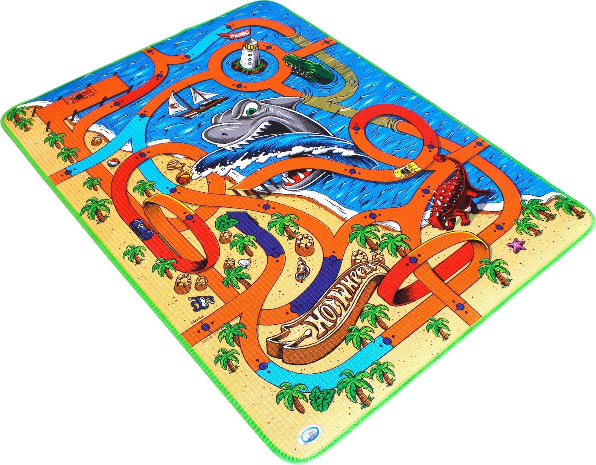 ODS Piankowa mata Hot Wheels Rekin 120 x 90 cm uliczki