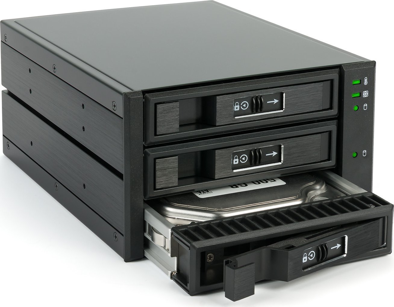Kieszeń Fantec BP-T2131, SAS & SATA backplane for 3x 3.5"/2.5" HDD/SSD, black