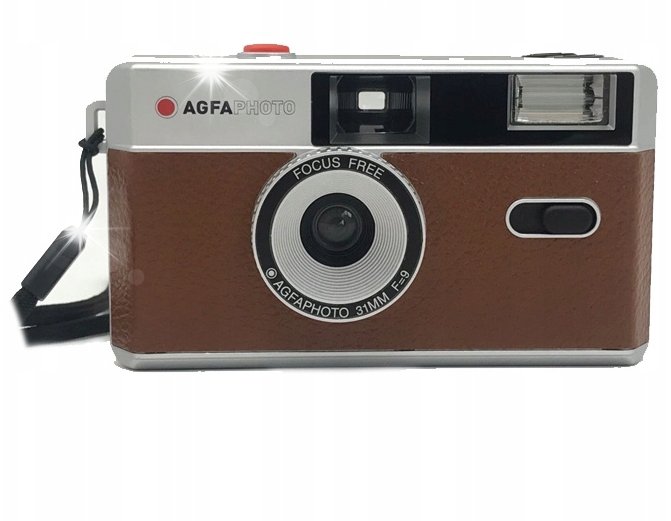 Aparat cyfrowy AgfaPhoto AGFA AgfaPhoto Aparat Analogowy Wielorazowy na film 35mm 35 mm 135 + Lampa