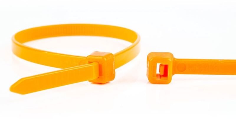 Stabilus WKK wiąacz kablowy z tworzywa sztucznego Orange 200x4,8mm 100 St.