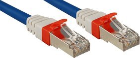 Lindy Patchkabel Cat6(A) SSTP / S/FTP PIMF blau 0.30m 10Gbit (45372)