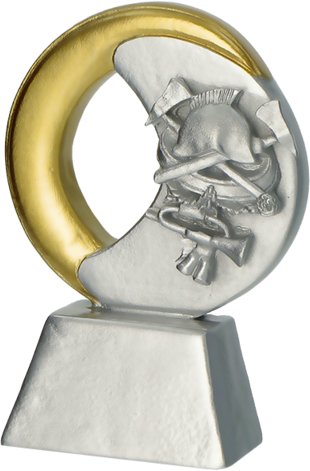 Victoria Sport Trofeum metalowe z marmurową podstawą - Strażactwo