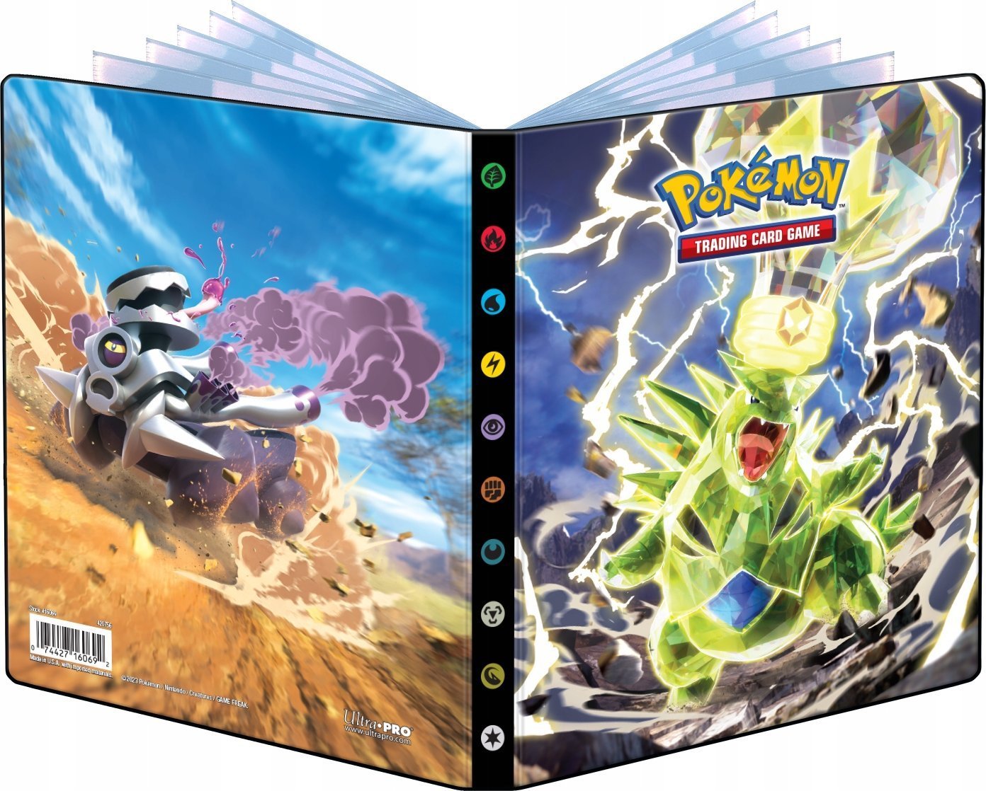 Ultra-Pro Ultra Pro: Pokémon - 4-Pocket Portfolio - Scarlet & Violet - Tyranitar and Revavroom