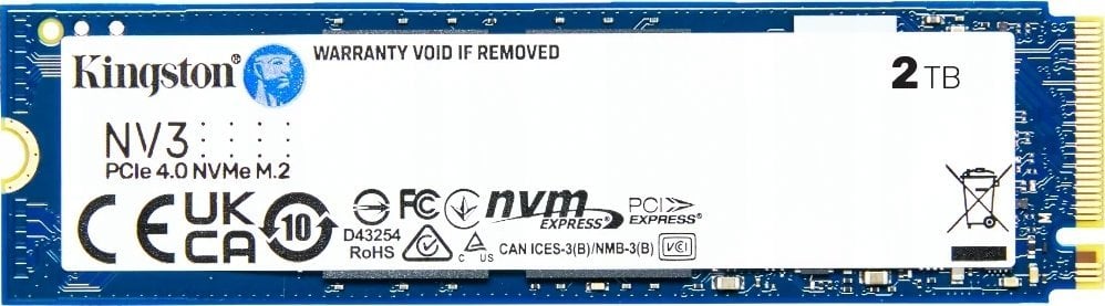 Dysk SSD Kingston SNV3S 2TB M.2 2280 PCI-E x4 Gen4 NVMe (SNV3S/2000G)