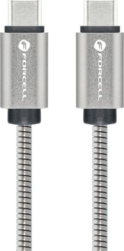Kabel USB ForCell USB-C - USB-C 1 m Biały