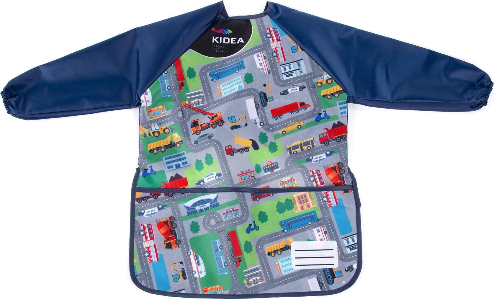 Derform Fartuszek do malowania z rękawami Auta Kidea