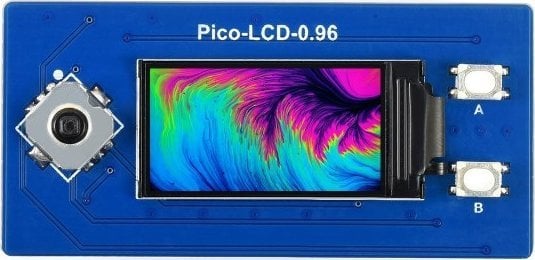 Waveshare Wyświetlacz&nbsp;LCD IPS&nbsp;0,96'' 160x80px - SPI -&nbsp;65K RGB - do Raspberry Pi Pico - Waveshare 19653}