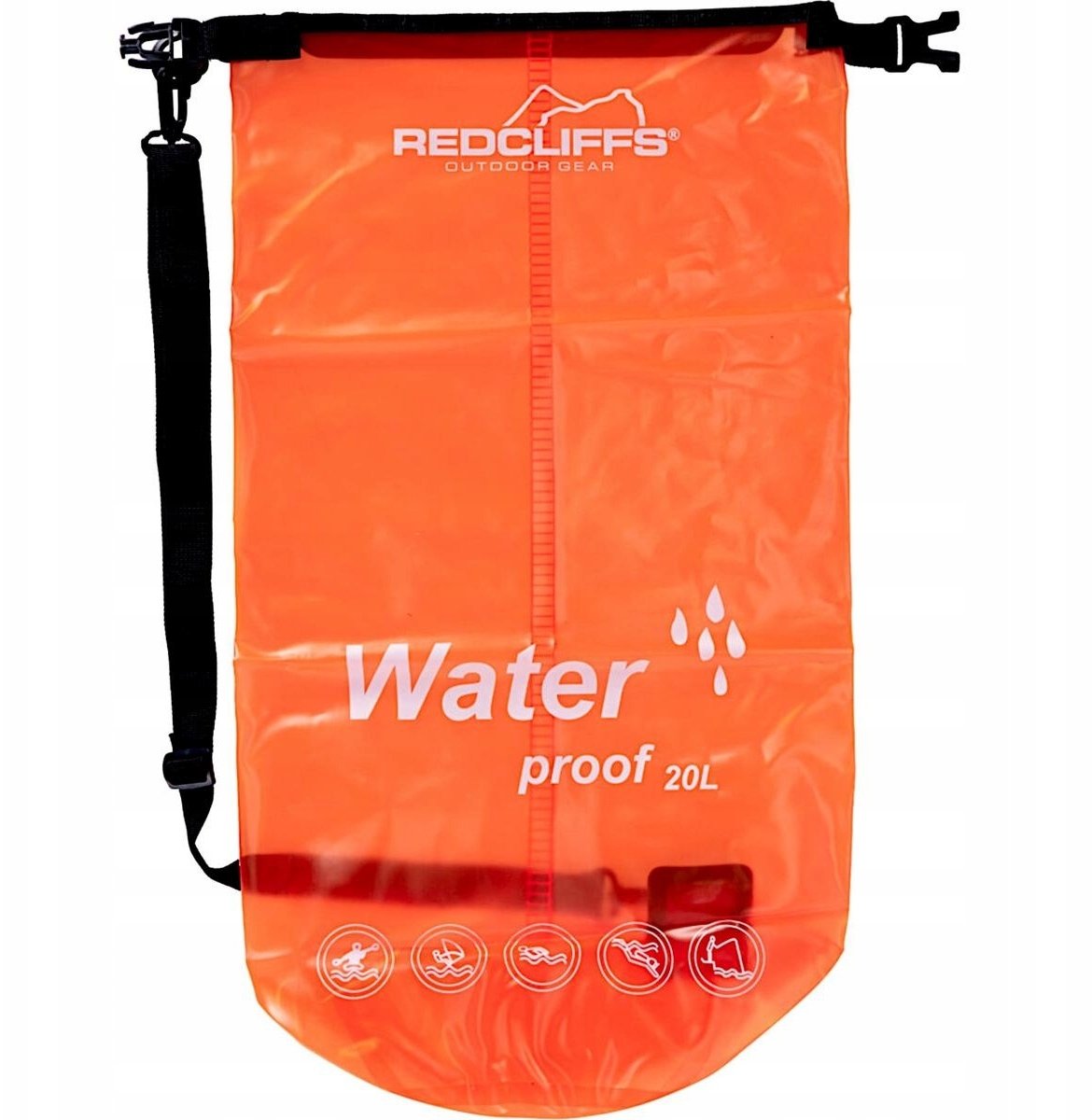 Redcliffs WOREK TURYSTYCZNY WODOSZCZELNY 20L POMARAŃCZOWY REDCLIFFS
