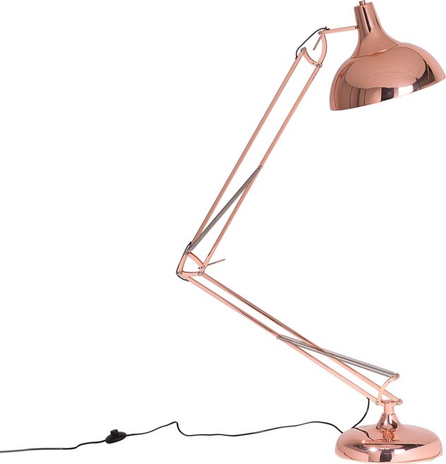 Zdjęcia - Żyrandol / lampa Shumee Lampa podłogowa  Lampa podłogowa regulowana metalowa miedziana PARAN 