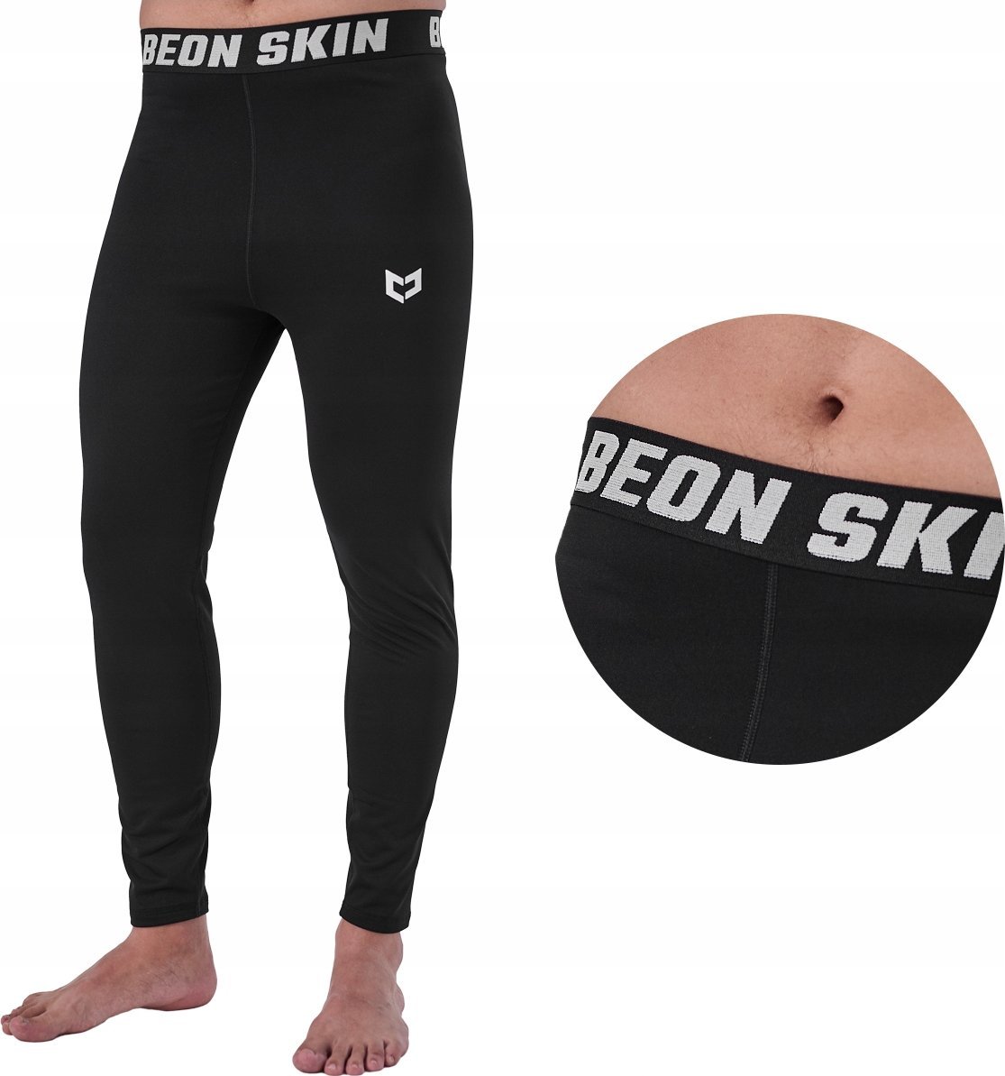 Beon Spodnie termoaktywne męskie Beon Skin Flare Quantum Black XL