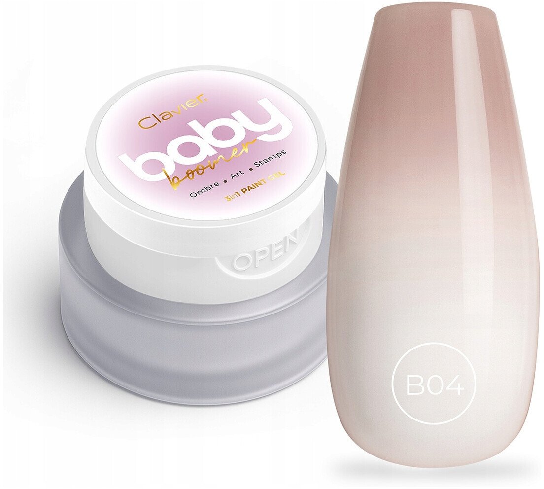 Clavier Baby Boomer Ombre żel do paznokci 3w1 3g Bliss (B04)