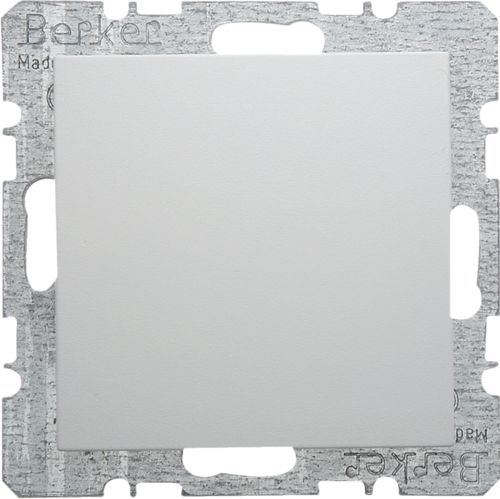 Berker Zaślepka z elementem centralnym Kwadrat biała S.1/B.3/B.7 Glas (6710098989)