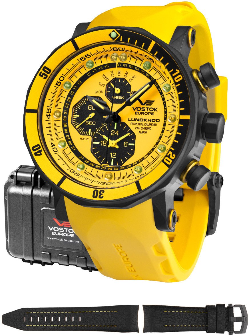 Zegarek Vostok Europe Zegarek męski Vostok Europe YM86-620C504S żółty