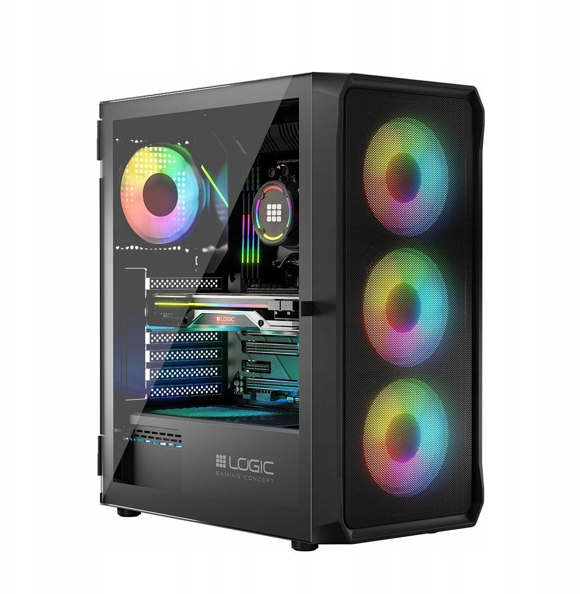 ARGB GAMING Ryzen 7 5700X RX 9060 XT 32GB SSD 1TB WIFI6 BT W11 DLSS4