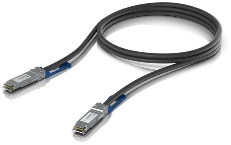   Ubiquiti UACC-DAC-QSFP28-1M-10 kabel InfiniBand / światłowodowy Czarny