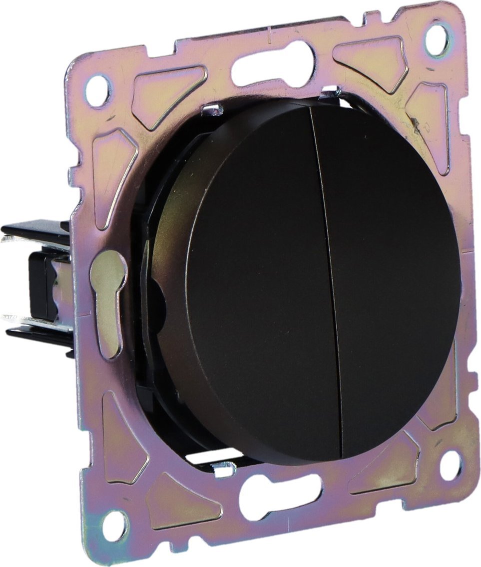 Onnline Włącznik schodowy podwójny, czarny, BETA ONNLINE