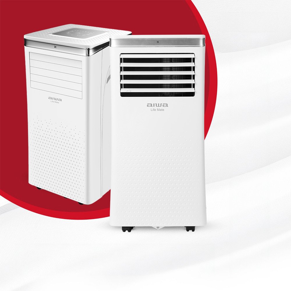Klimatyzator przenośny domowy pokojowy Osuszacz powietrza Grzanie Chłodzenie 3kW AIWA-PAC10Y2
