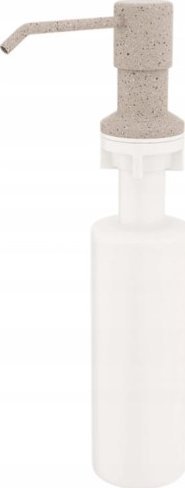 Laveo Dozownik na płyn do mycia naczyń 500 ml beżowy montowany w zlewozmywaku