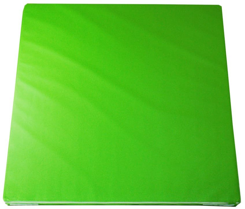 Małpiszon Materac gimnastyczny LEE 100x100x5 cm zielony składany rzepy pokrowiec