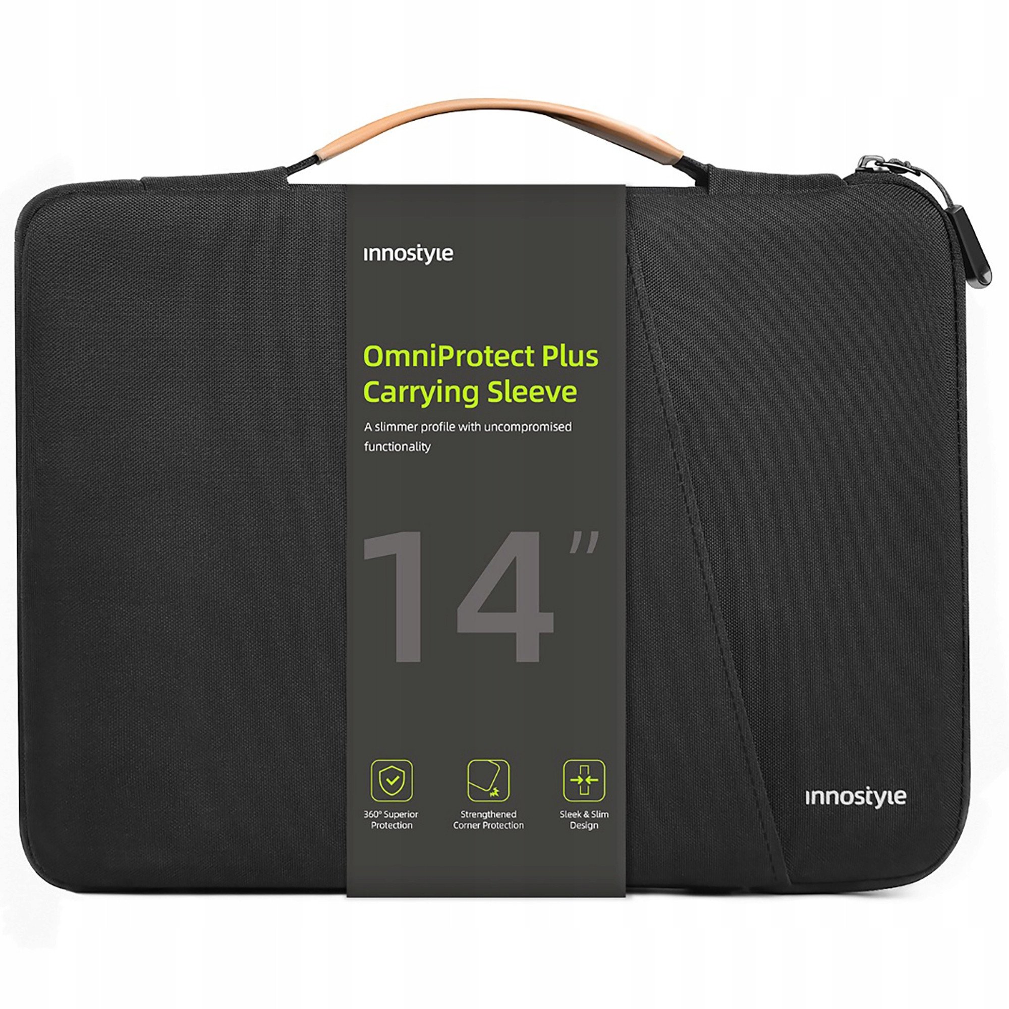 Torba Innostyle INNOSTYLE TORBA NA LAPTOPA 13 14 WODOODPORNA ETUI OMNIPROTECT PLUS CZARNA