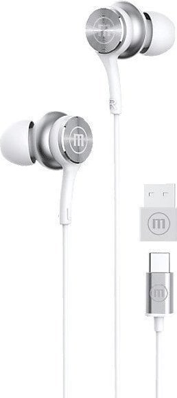 Maxwell MAXELL XC1 Słuchawki przewodowe USB-C connector białe