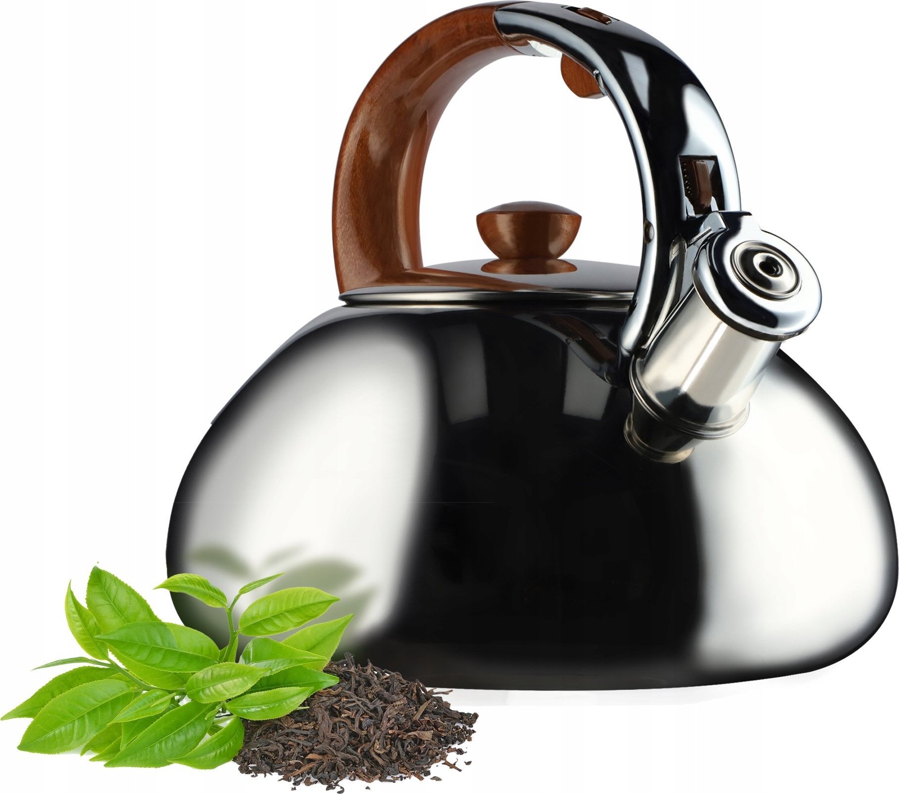 Kadax Czajnik Na Gaz Z Gwizdkiem Stalowy 2,5L Srebrny