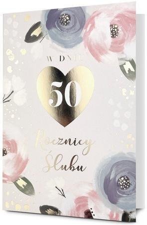 Karnet B6 Rocznica ślubu 50